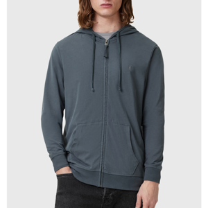 AllSaints Brace Zip Up Brushed Cotton Hoody